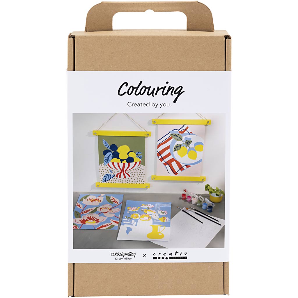 Creativ - DIY Kit Fargelegging, Mal etter Tall, Akrylmaling, 1 pk. - ()