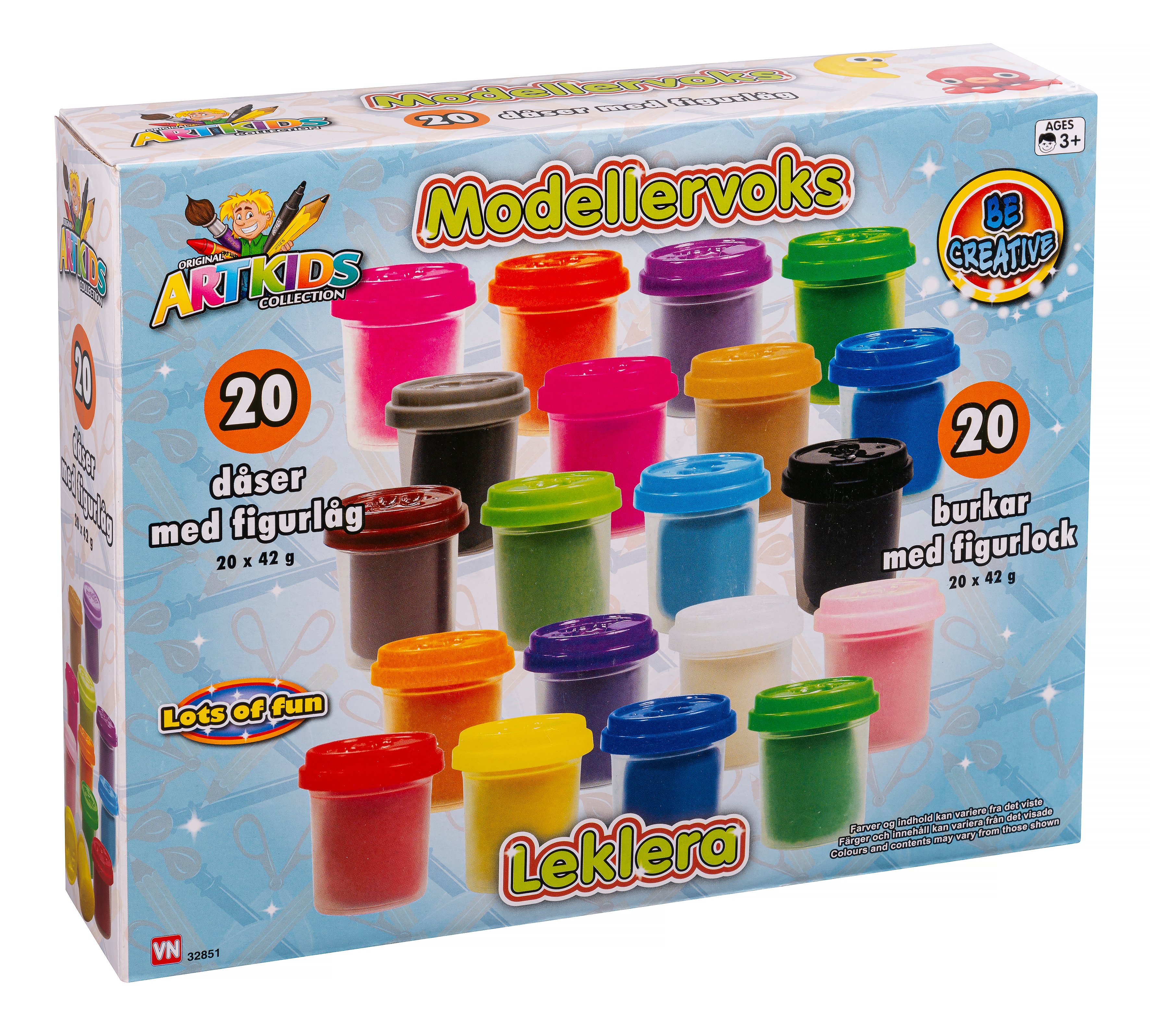 Artkids - 20 Cans Clay (32851)