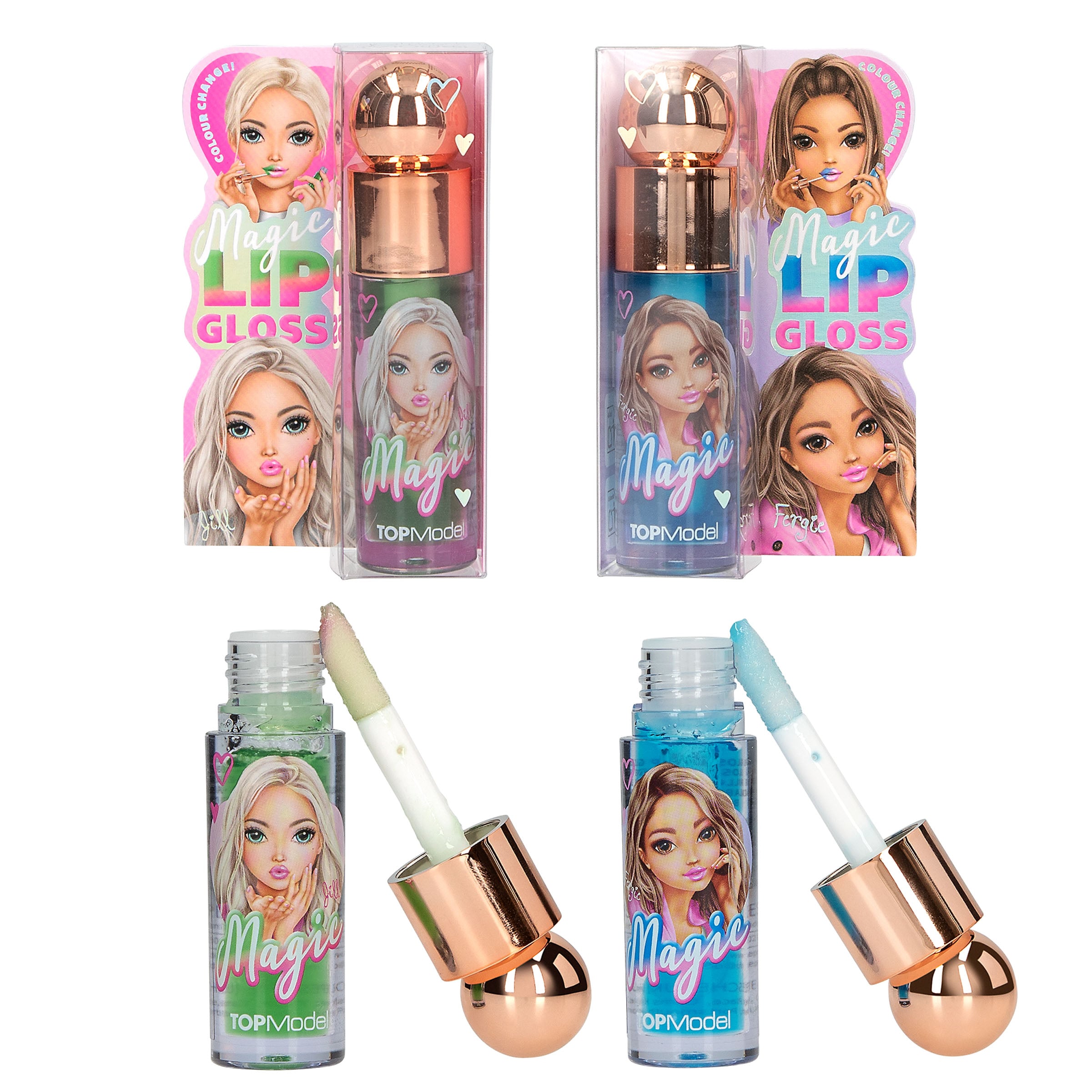TOPModel - Magisk Lipgloss 1 st. assorteret - Blue eller Green