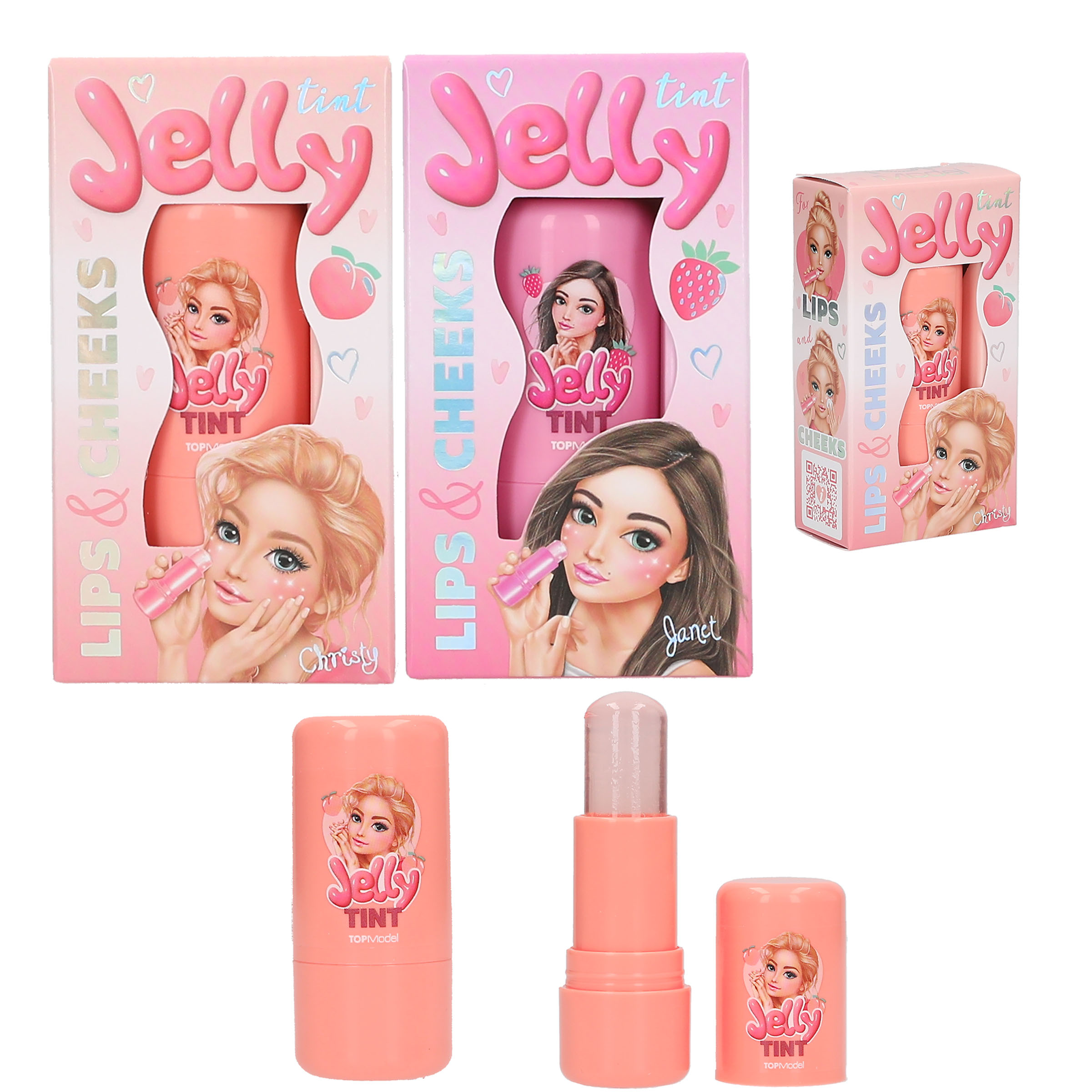 Topmodel - TOPModel Jelly Stick til Lepper og Kinn - Pink or Apricot - 7.2 grams