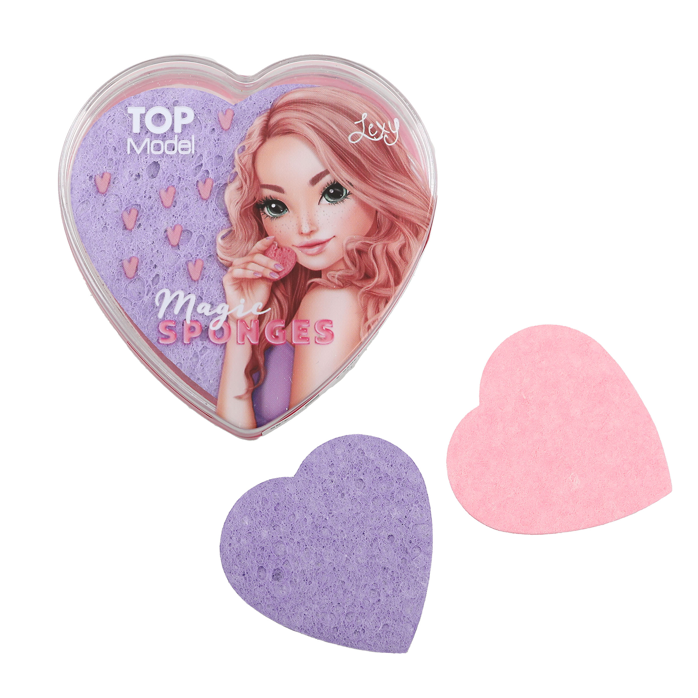 Topmodel - Vaskesvamp, Hjerteformet BEAUTY and ME - Purple, Pink