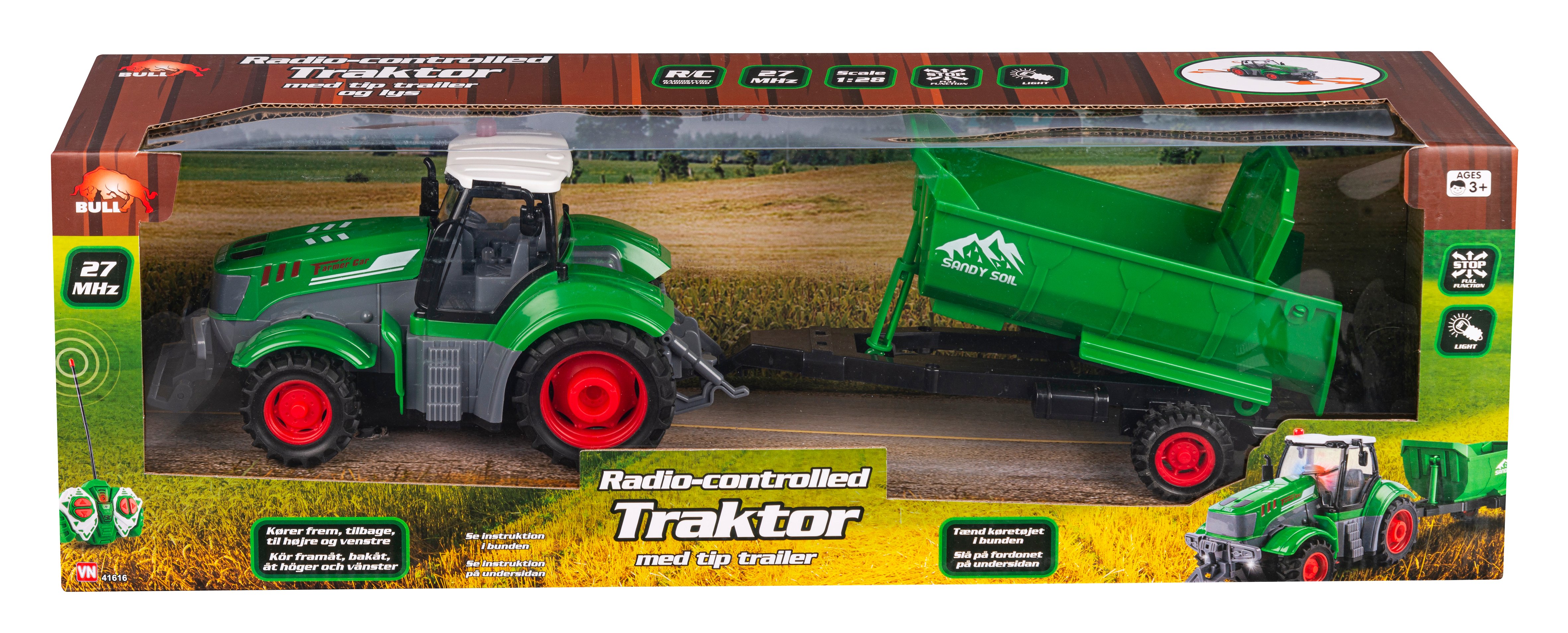 BULL - R/C Tractor w/ Trailer (41616)