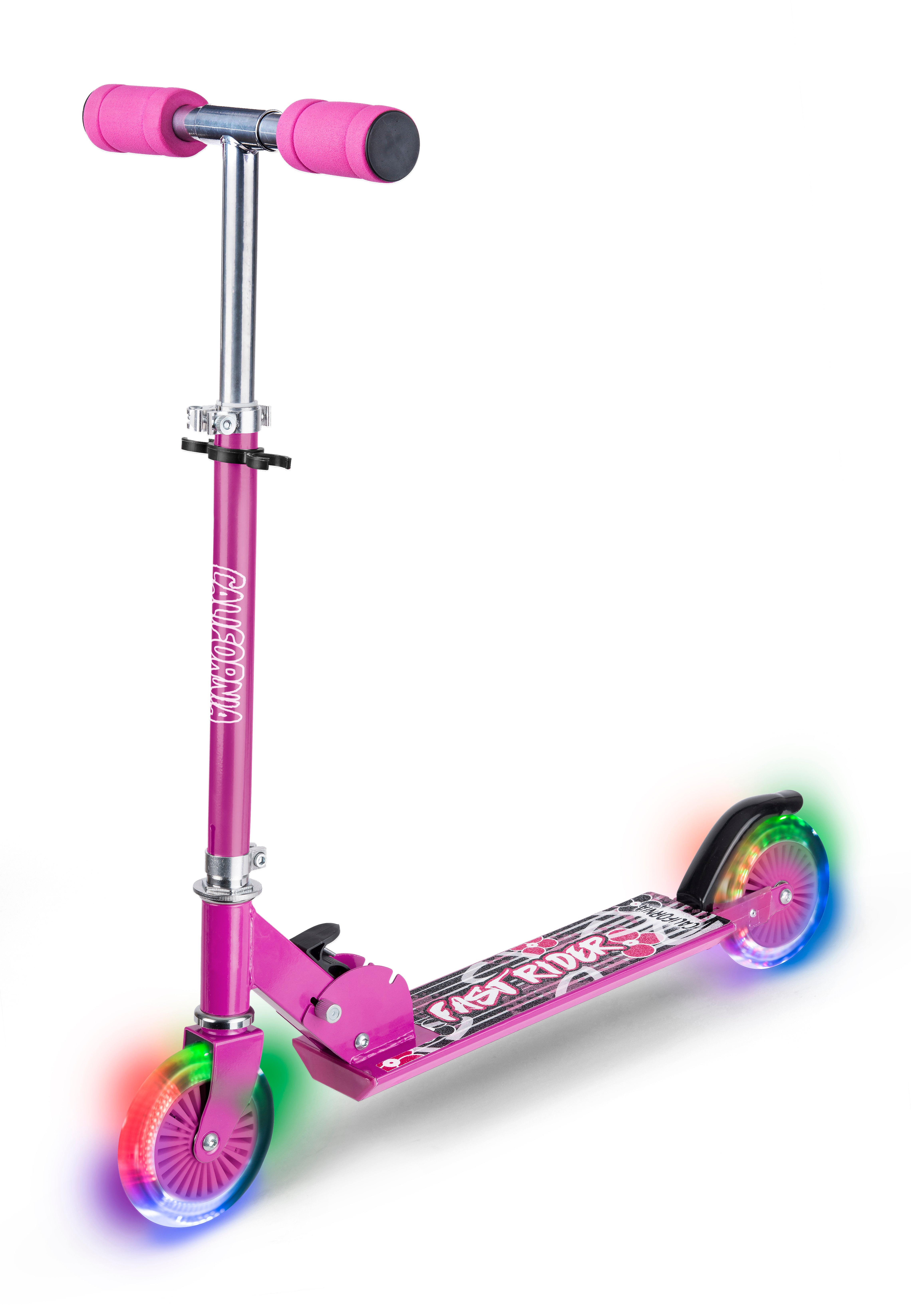 California - Pink scooter with LED lights (83154)