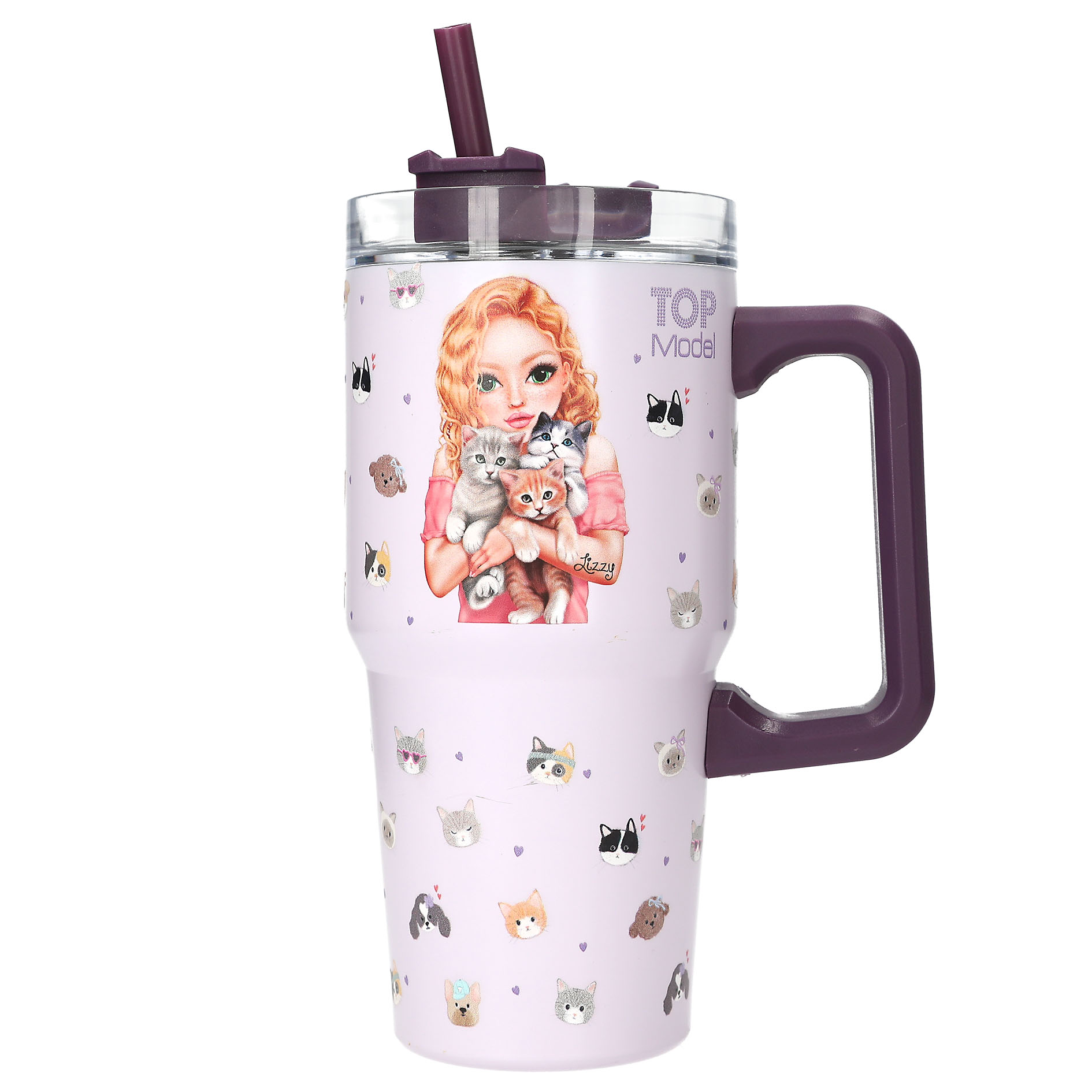Topmodel - TOPModel To Go Krus KITTY and DOGGY - Lilac - 600 ml