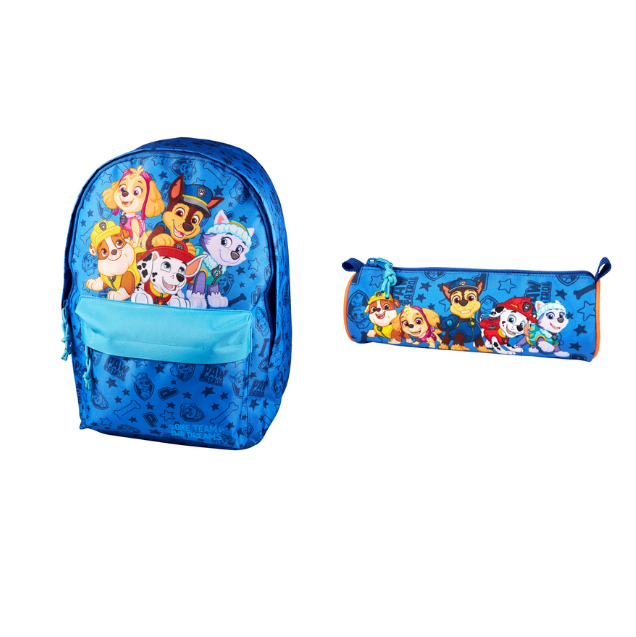 Kids Licensing - Medium Backpack (16L) + Pencil Case - Paw Patrol (Bundle)