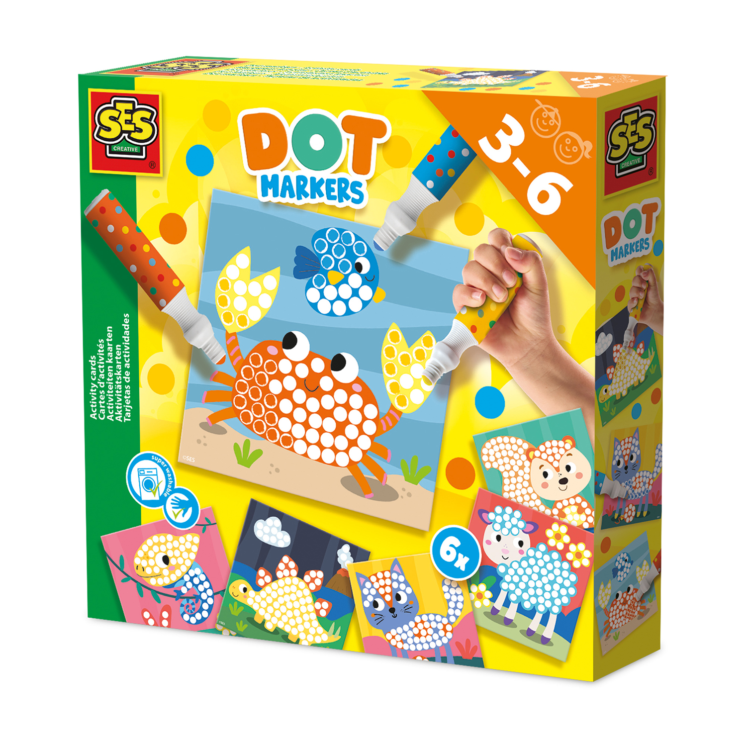 SES Creative - Dot markers - Activity cards Fargebilder, sett - (S14602)