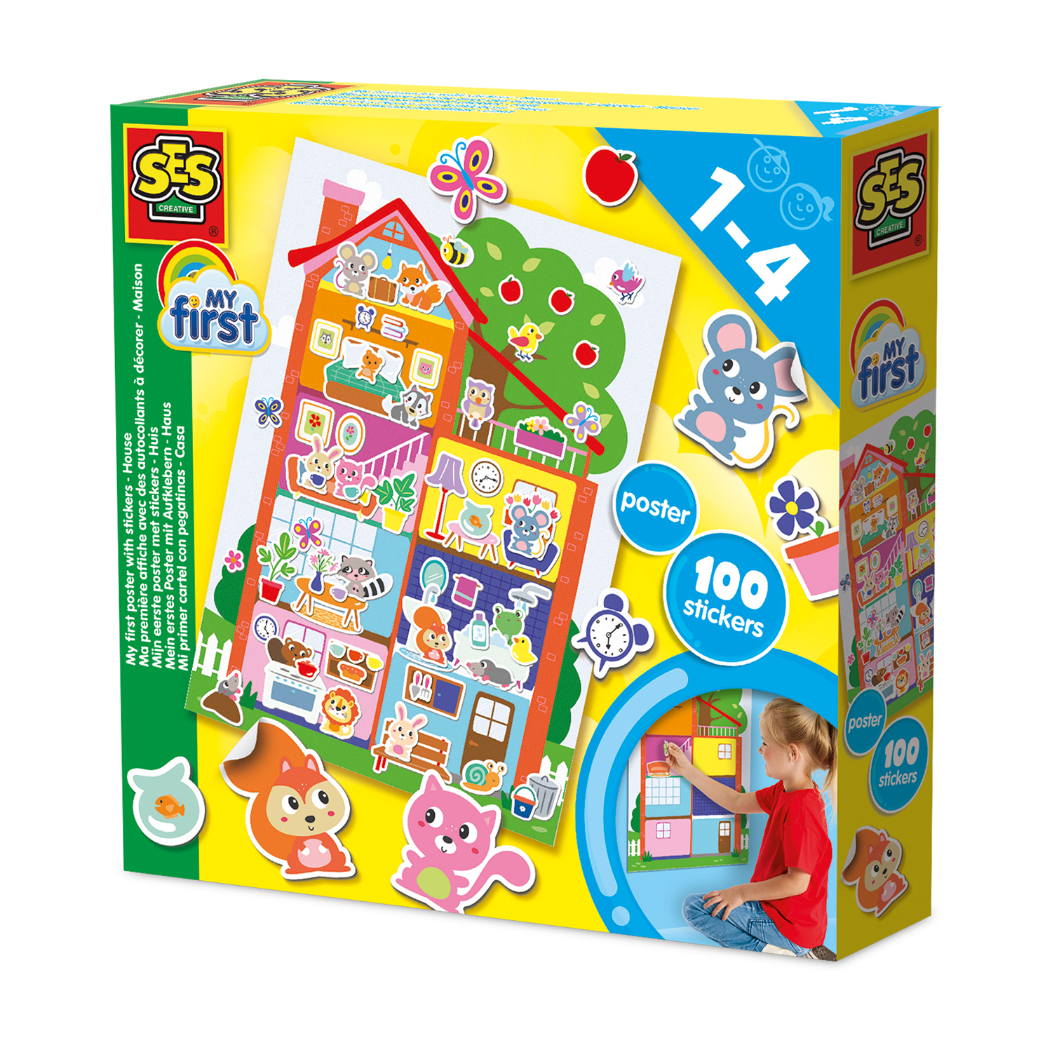 SES Creative - My First Poster with Stickers for Barn - (S14476)