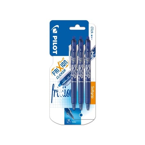 Pilot - FriXion Clicker 0.7 – Blå (3-pack)