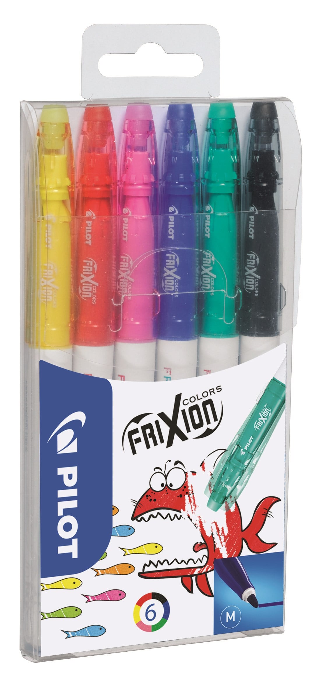 Pilot - FriXion Colors 0,7mm – Assorterede farver (6 stk.)