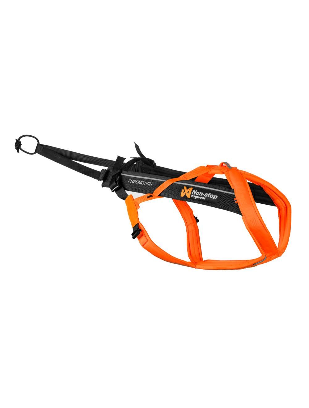 Non-Stop Dogwear Freemotion 5.0 Hundesele Svart/Oransje str 3