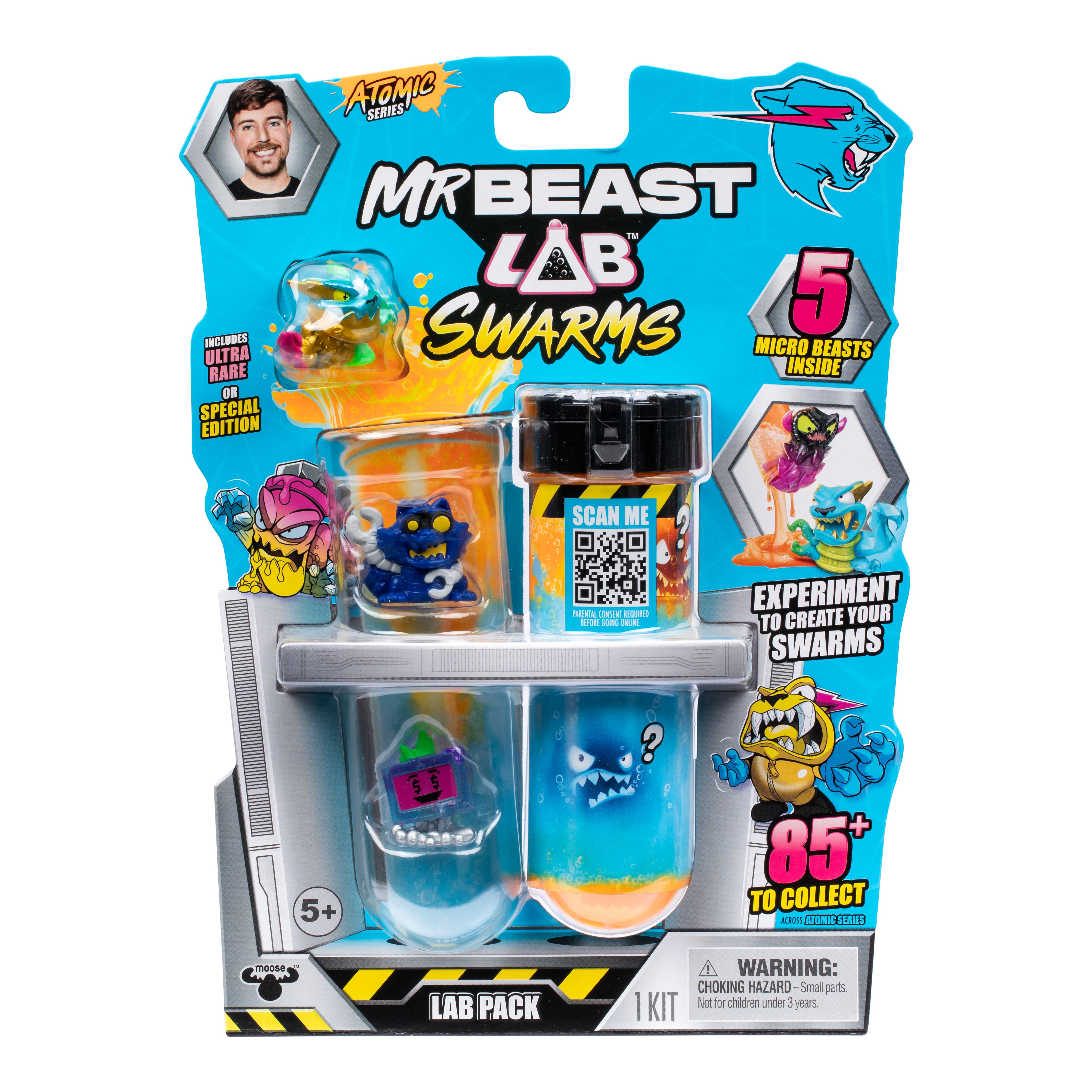 MR. BEAST LAB - Swarms figurer, 5 stk. Serie 2 - (20379)