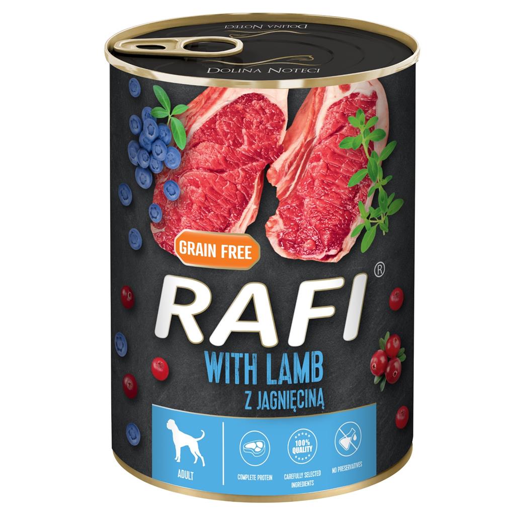Rafi - Hundefoder Lam, Blåbær & Tranebær - 400g - Vådfoder til hund