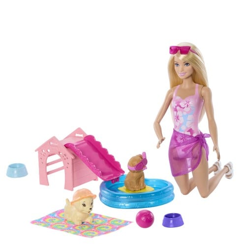 Barbie - Poolparty för valpar Aloha blond