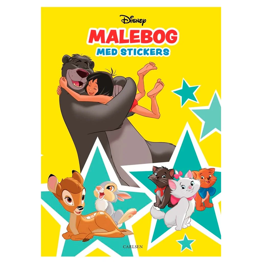 Carlsen - Colouring Book with stickers - Disney Classics