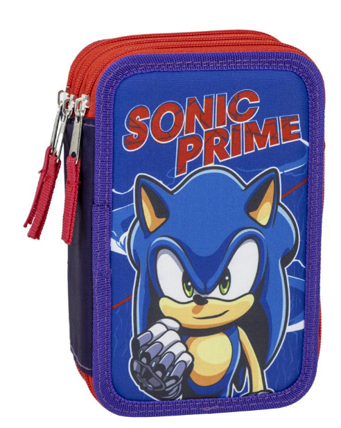 Cerda - Pencil Case with Accessories, Sonic Prime (I-2700001259)