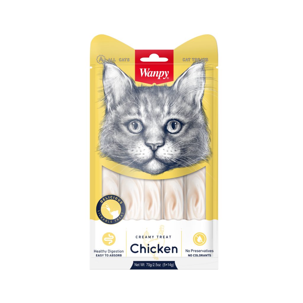 wanpy - Wanpy Creamy Lickable - Kylling 70g (5x14g) - 70g (5x14g)