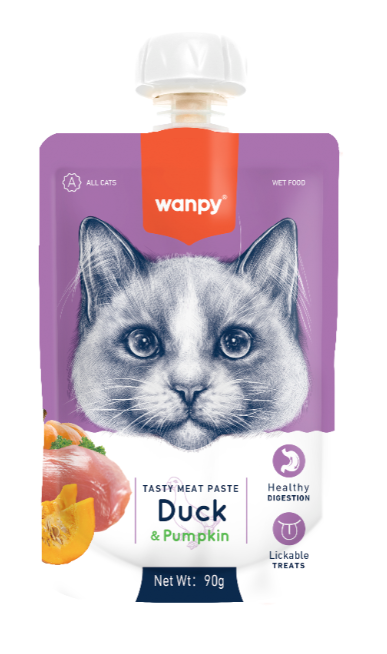 wanpy - Wanpy Cat Tasty Meat Paste - Duck & Pumpkin 90g - 90g