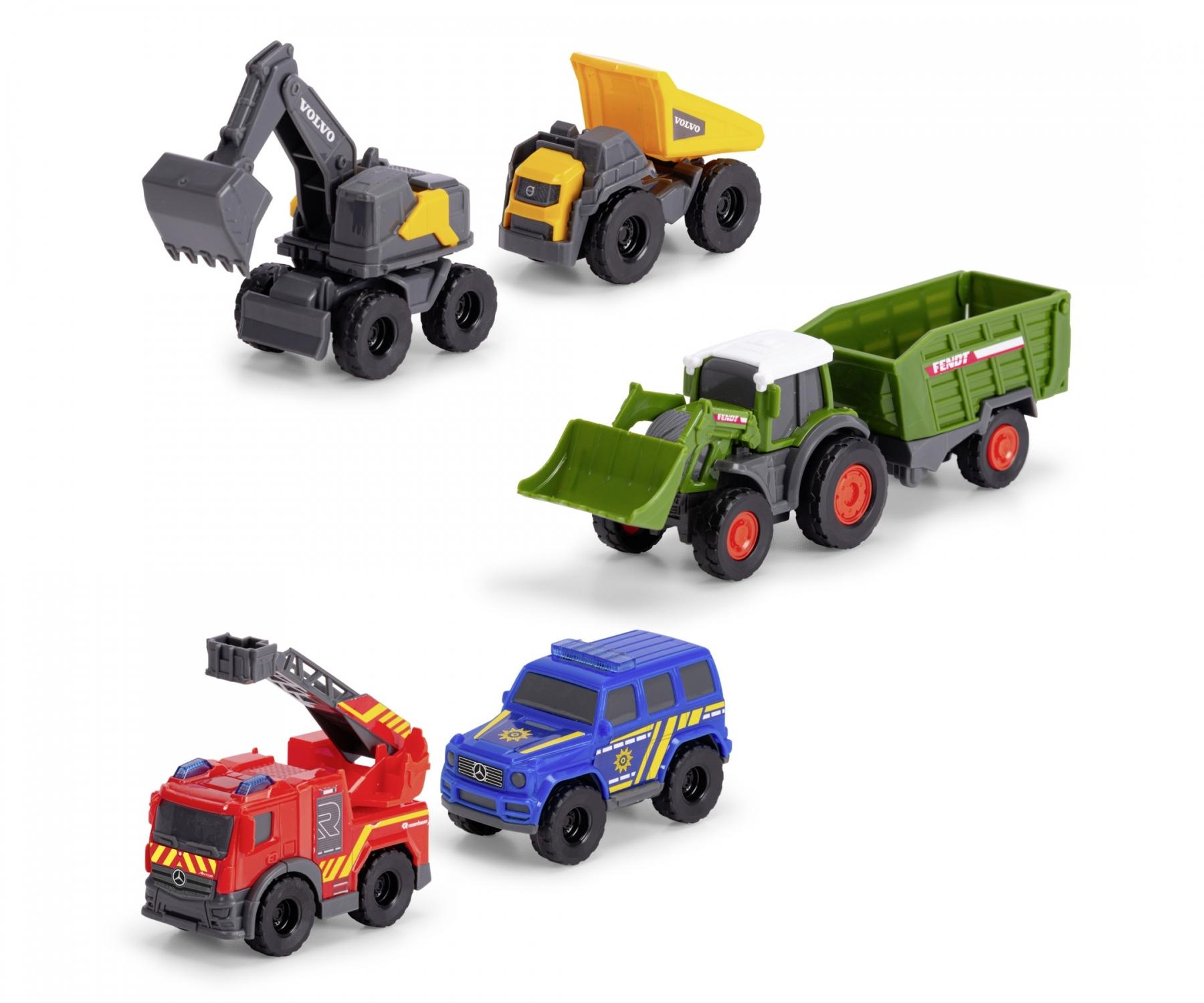 Dickie Toys Mini Lekebiler 5-Pakk -  Biler