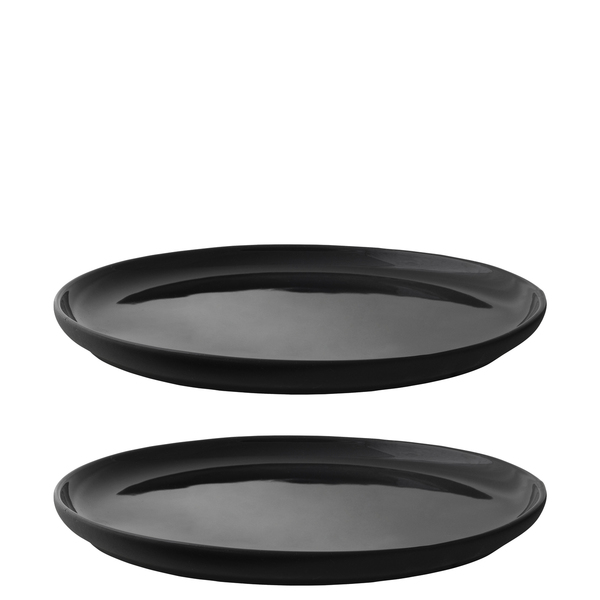 Stelton - Theo tallerken 22 cm 2 stk svart