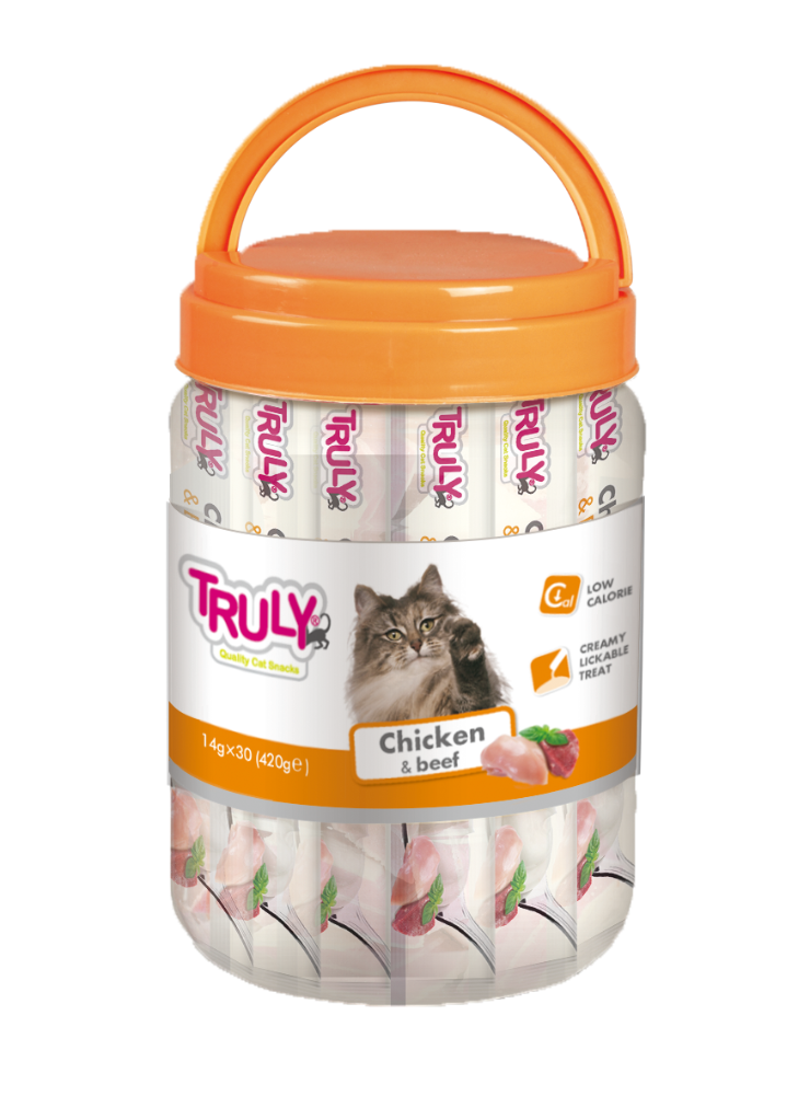 Truly - Creamy Lickable med Kylling og Okse - 420g