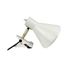 DybergLarsen - Sleep Klypelampe Shiny White/Antique Brass