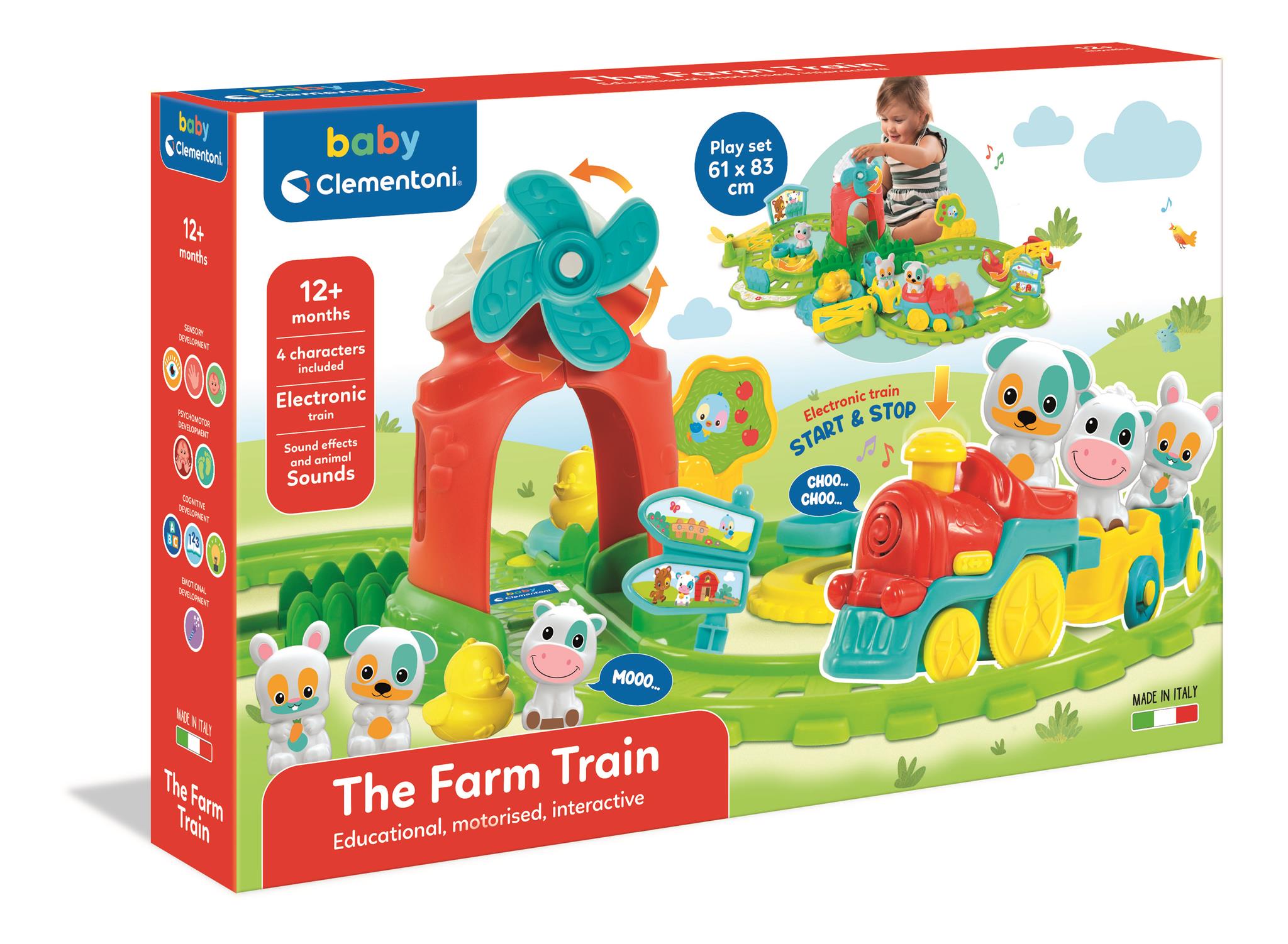 Clementoni The Farm Train, Gutt/Jente, 1 år, Gir fra seg lyd
