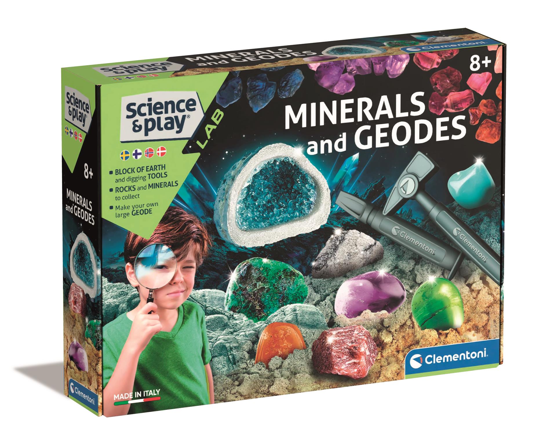 Mineraler og geoder (nordisk) Clementoni