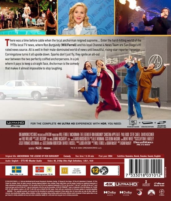 Anchorman:  The Legend Of Ron Burgundy