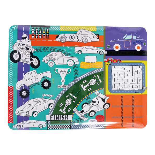 floss&Rock - Cars Colouring Fun and Games Mat (49P6075)