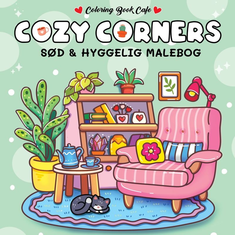 Malebog: Cozy Corners - Cozy Coloring | Coloring Book Cafe