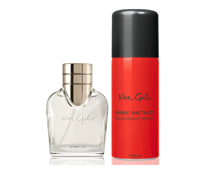 Van Gils - Basic Instinct - EDT 40 ml & Deodorant Spray 150 ml - Gavesæt