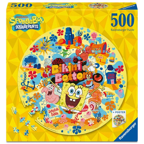Ravensburger - Sponge Bob 500p round (12001657)