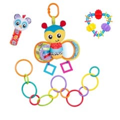Playgro Bumble Bee Baby Gift Set – Sensory Activity Toys for Newborns