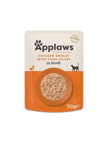 Applaws - 12 x  Chicken Breast with Tuna Fillet - 70g  -  best before 03-18-2027