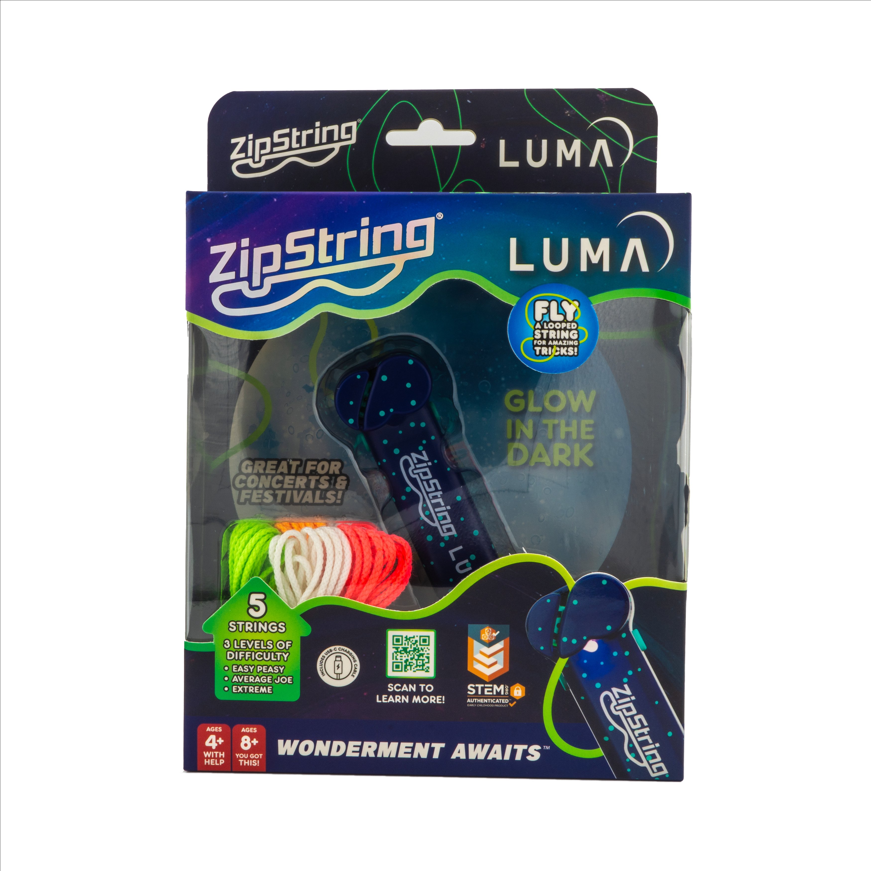 ZipString - Luma, lyser i mørke