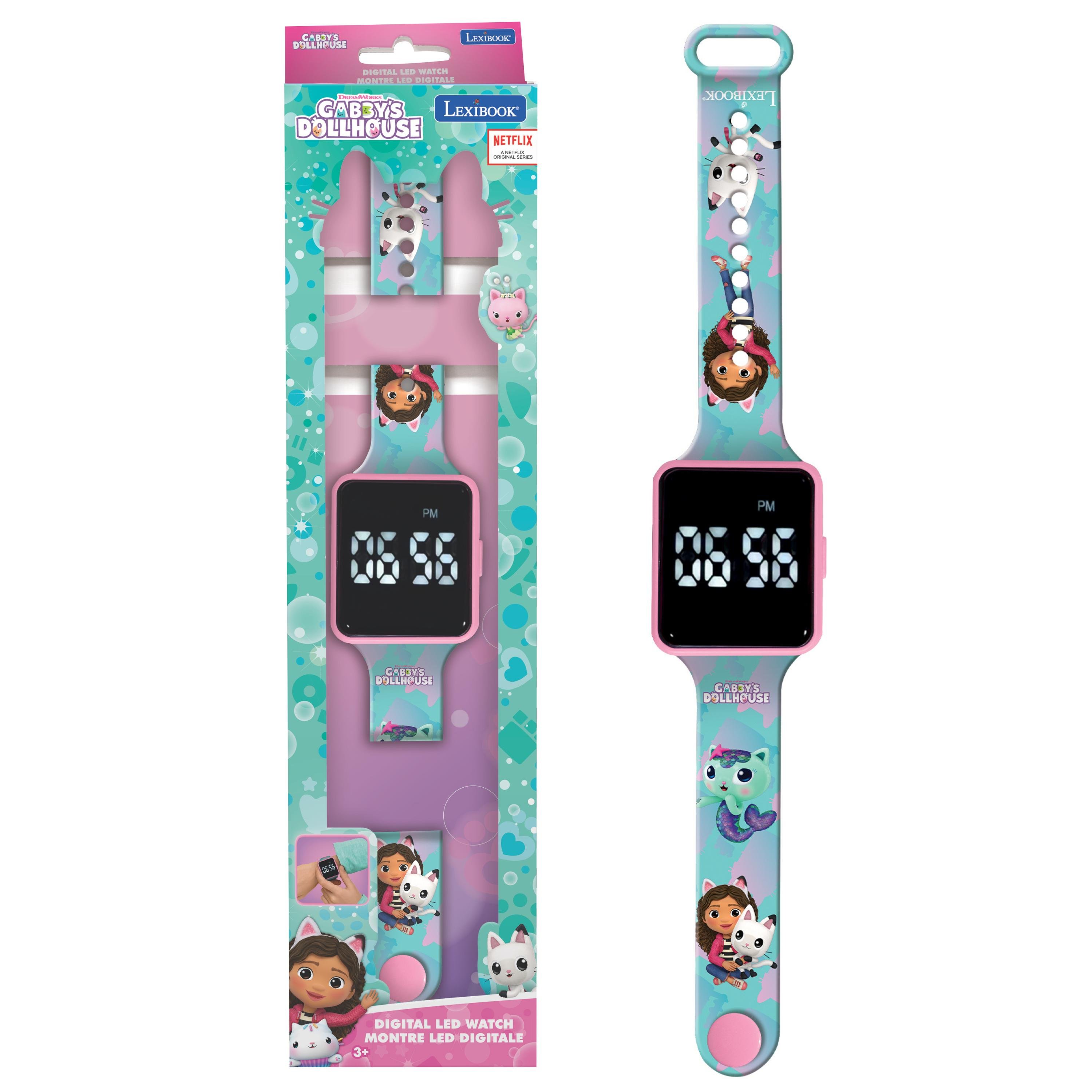 Lexibook - Gabby's Dollhouse LED Digital Watch (DMW060GDH)