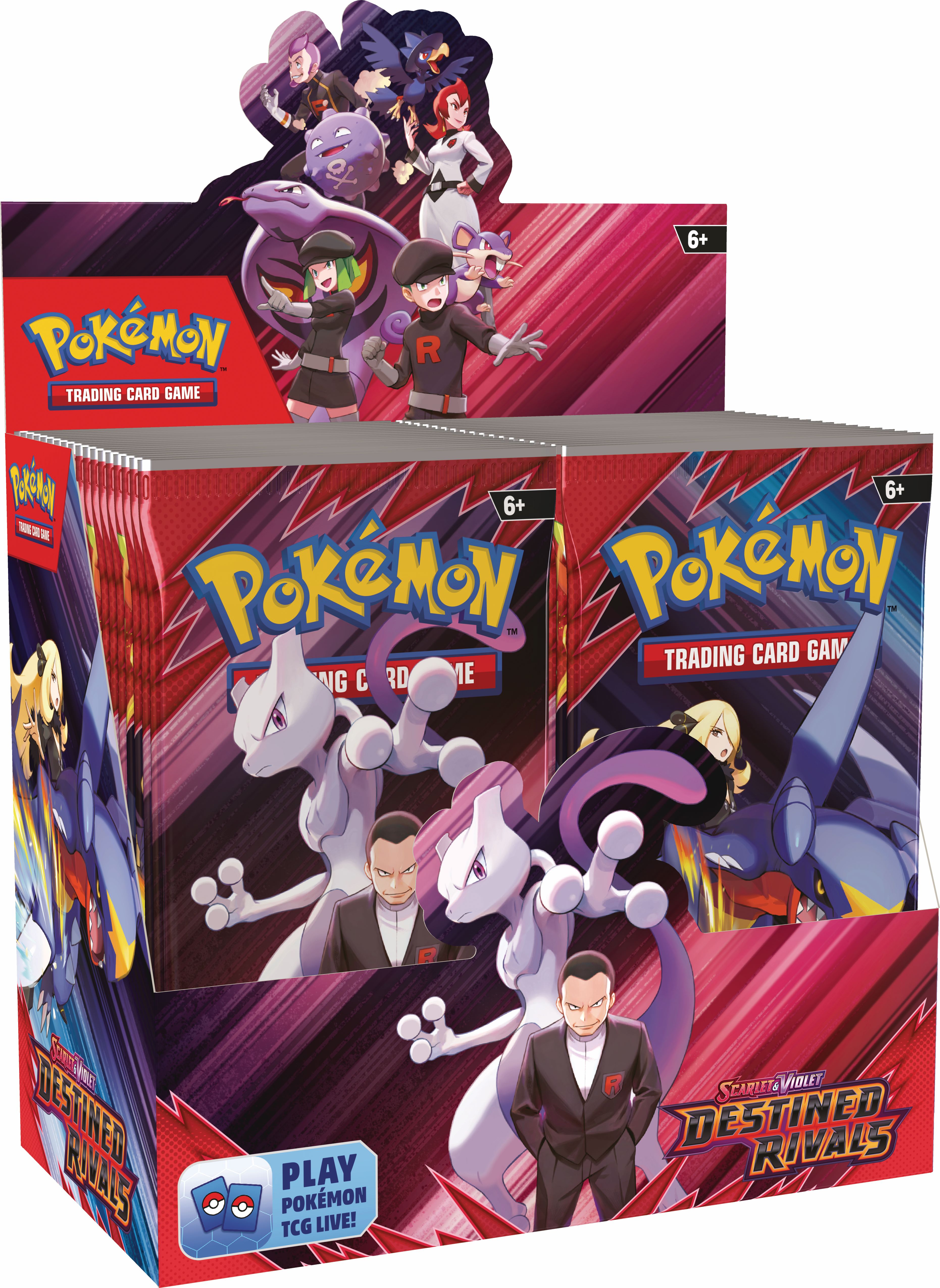 Poke SV10 Booster display - Destined Rivals