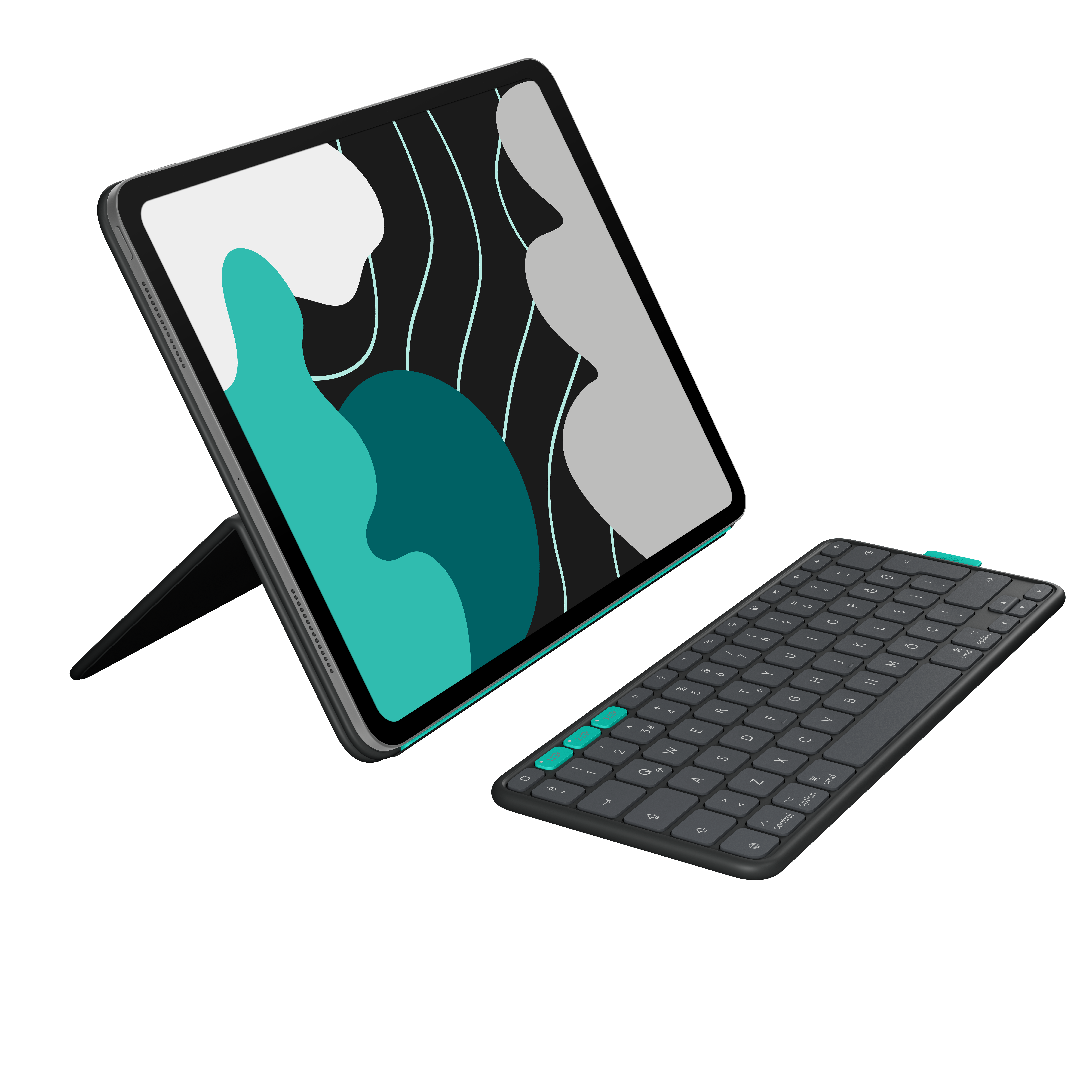 Logitech - Flip Folio for iPad Pro&Air 13'' - Graphite - Nordic