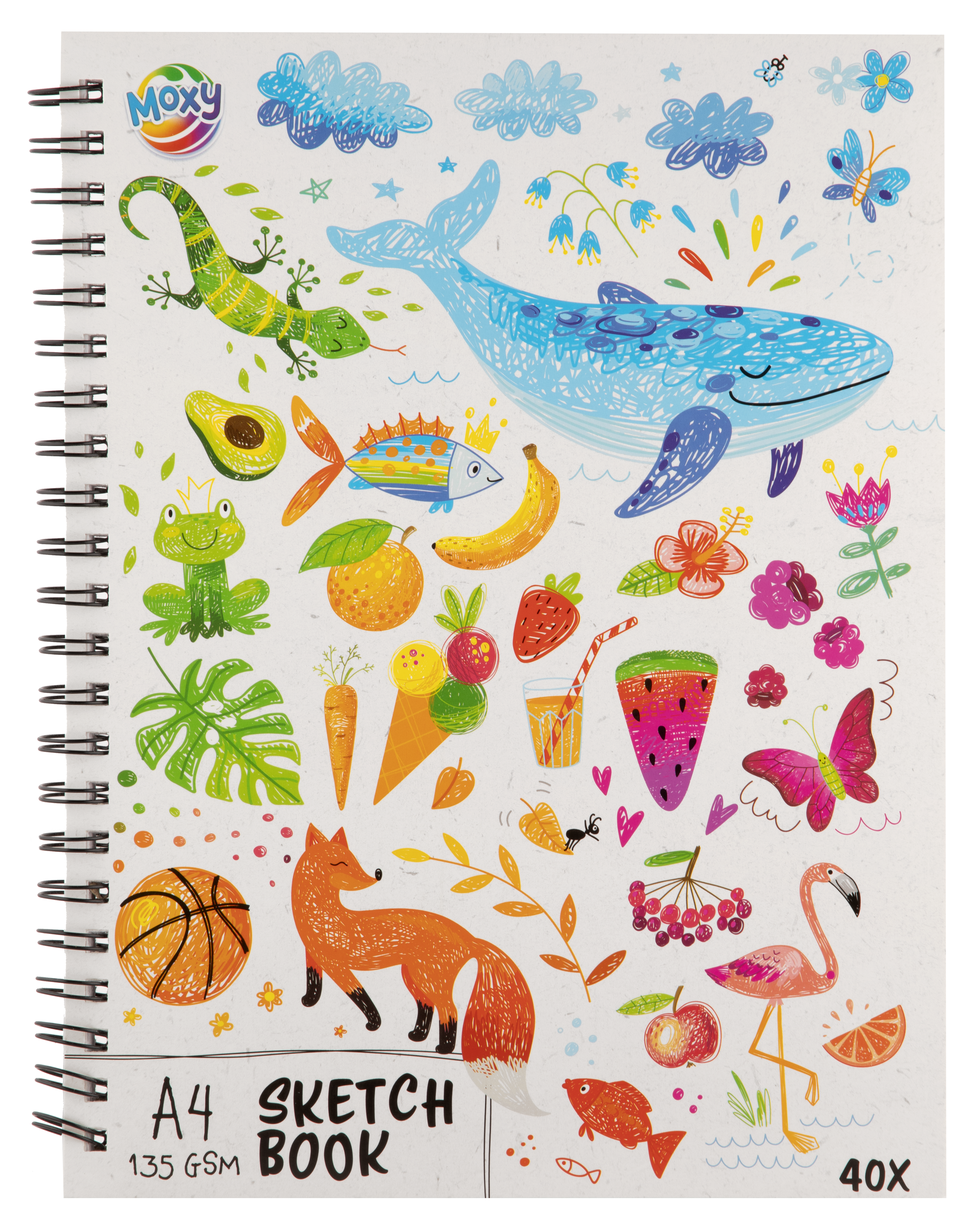 Moxy - Sketch book A4, 135 gsm, 40 sheets (110011)