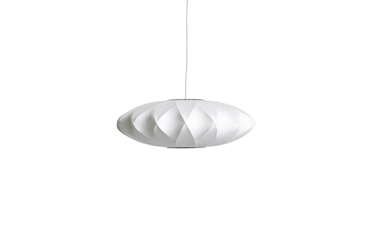 HAY - Nelson Saucer Crisscross Bubble Pendelleuchte Off-White (44 cm)