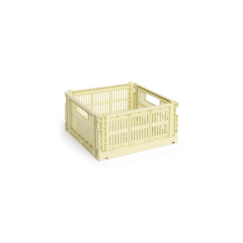 HAY - Colour Crate M Square Förvaringslåda (Ljusgul)