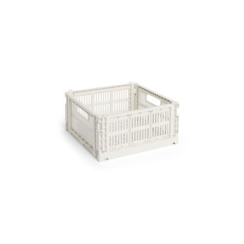 HAY - Colour Crate M Square Förvaringslåda (Offwhite)