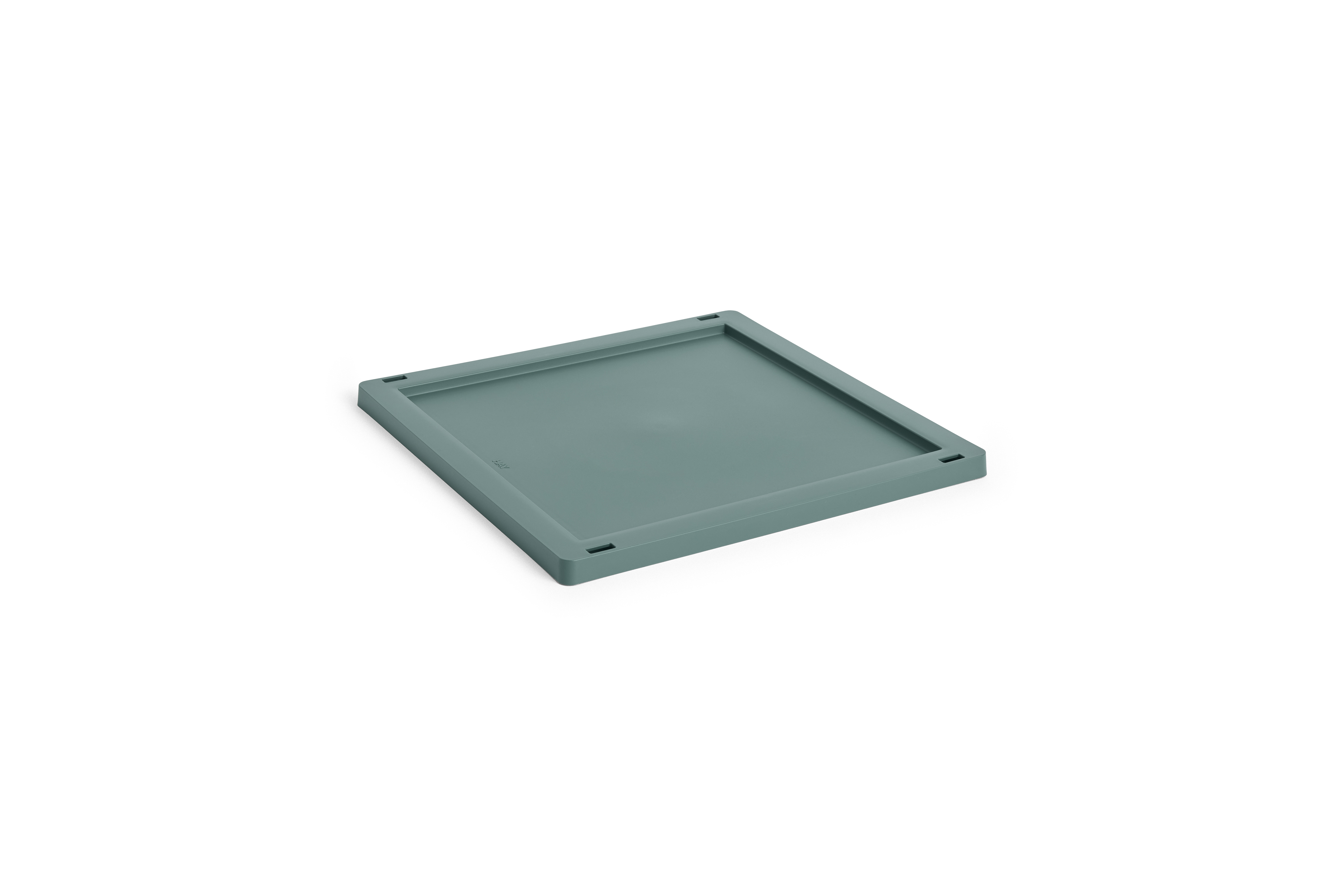 HAY - Colour Crate Kunststofdeksel Square & Cube M (Donkergroen)