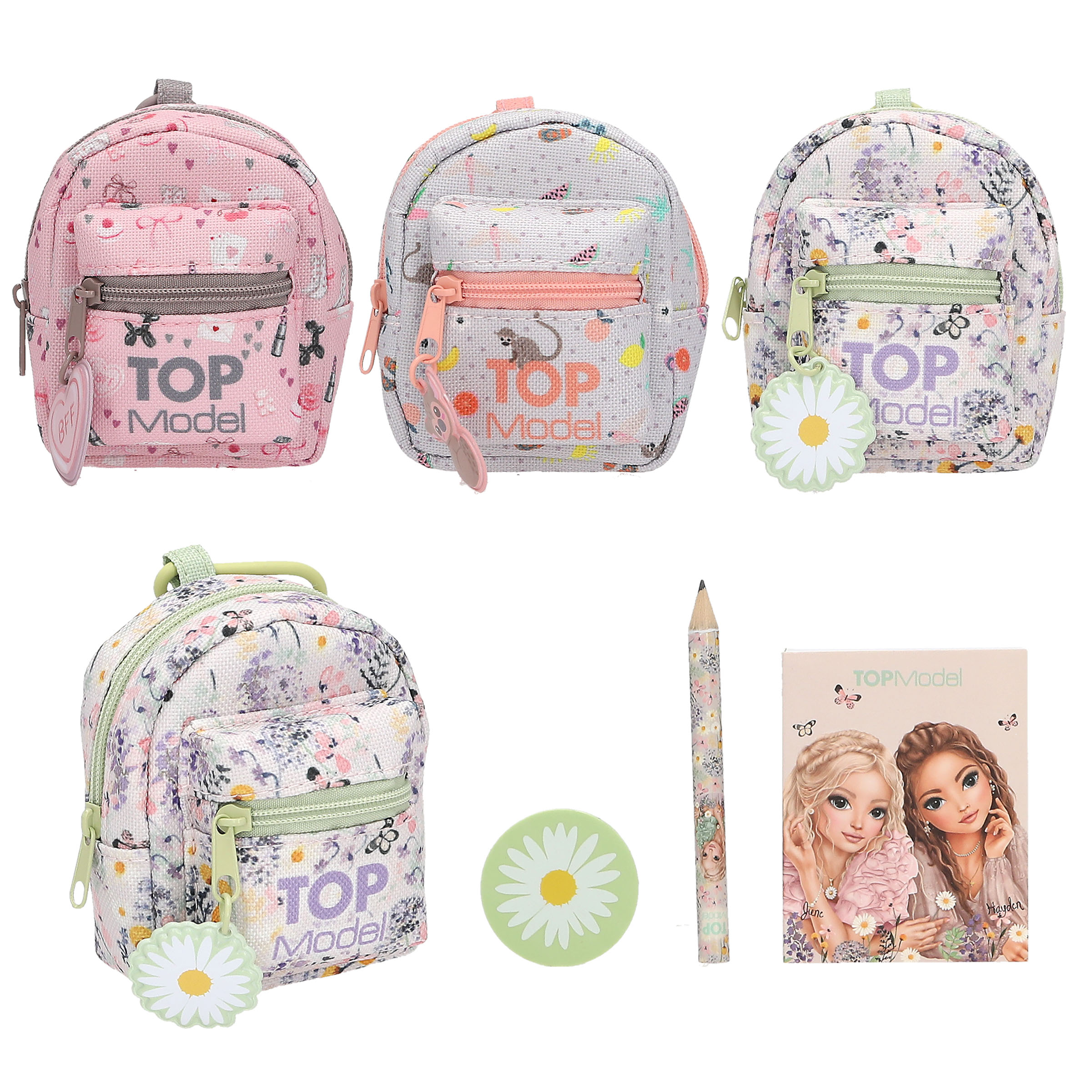 Topmodel - Micro Stationery Ryggsekk med Karabinkrok - Mini