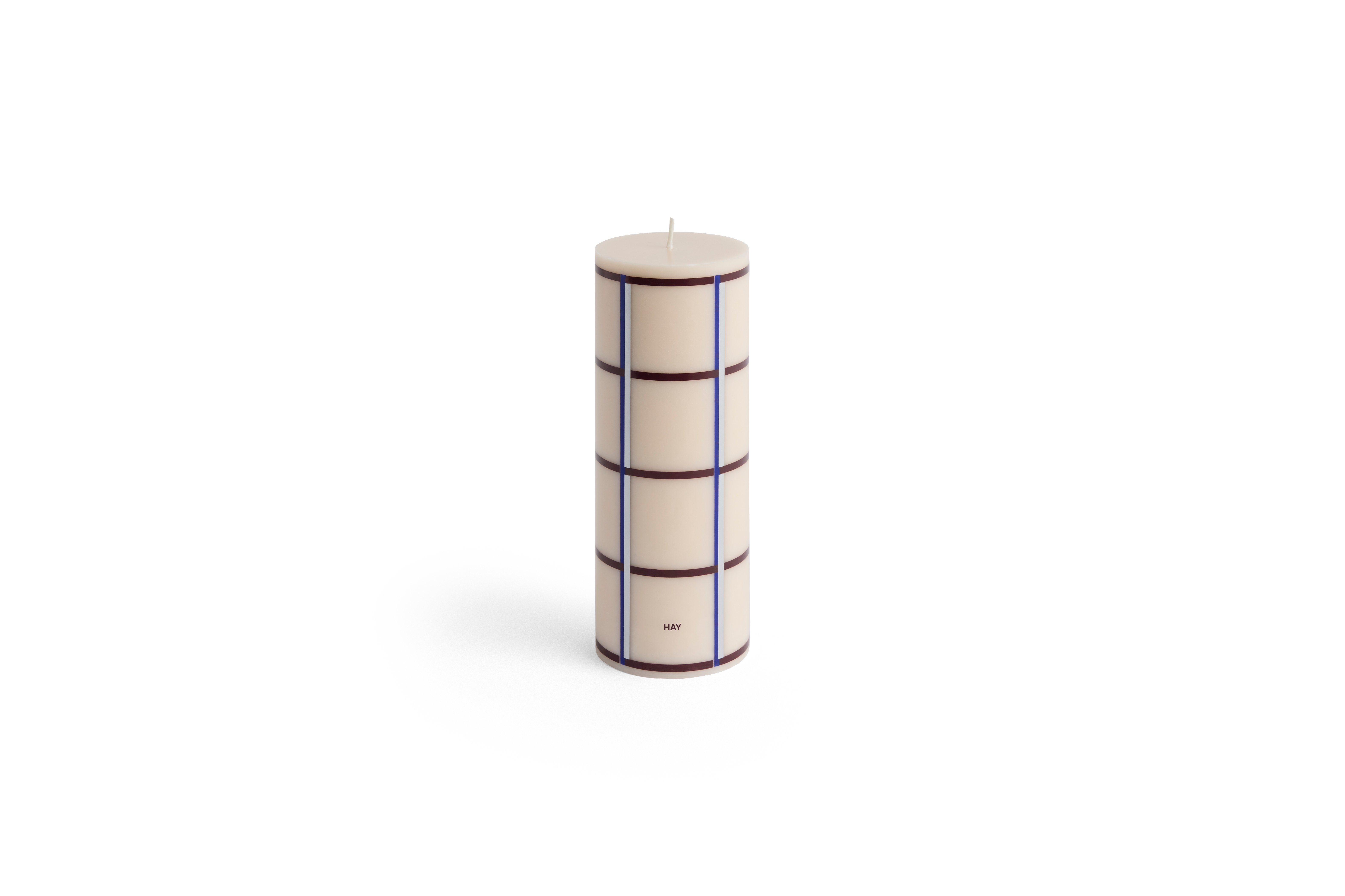 Osta HAY - Column Kynttilä Medium - H20 cm - Valkoinen & Bordeaux ...