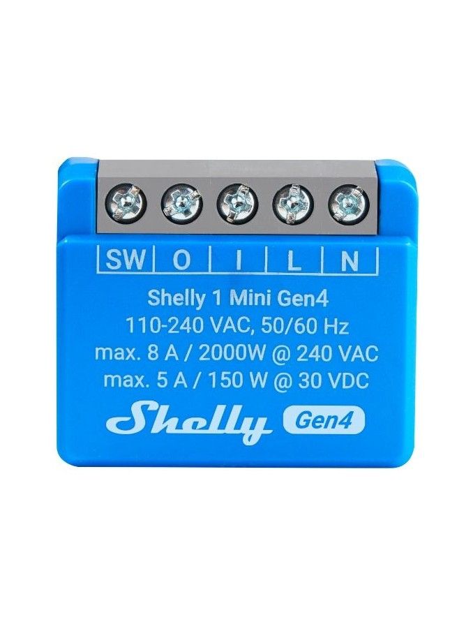 Shelly 1 Mini Gen4 – Ultrakompakti Wi-Fi-rele älykotiin