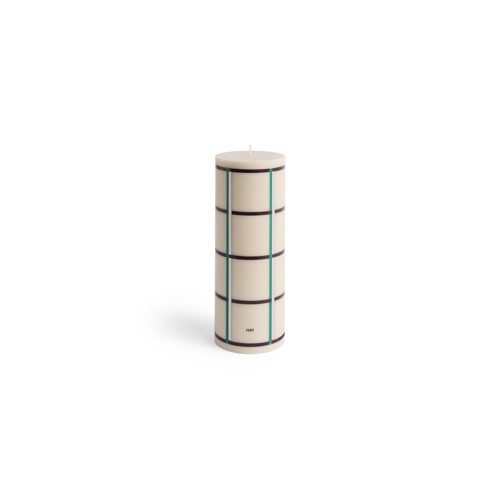 HAY - Column Ljus Large - H25 cm - Vit & Grön & Bordeaux &