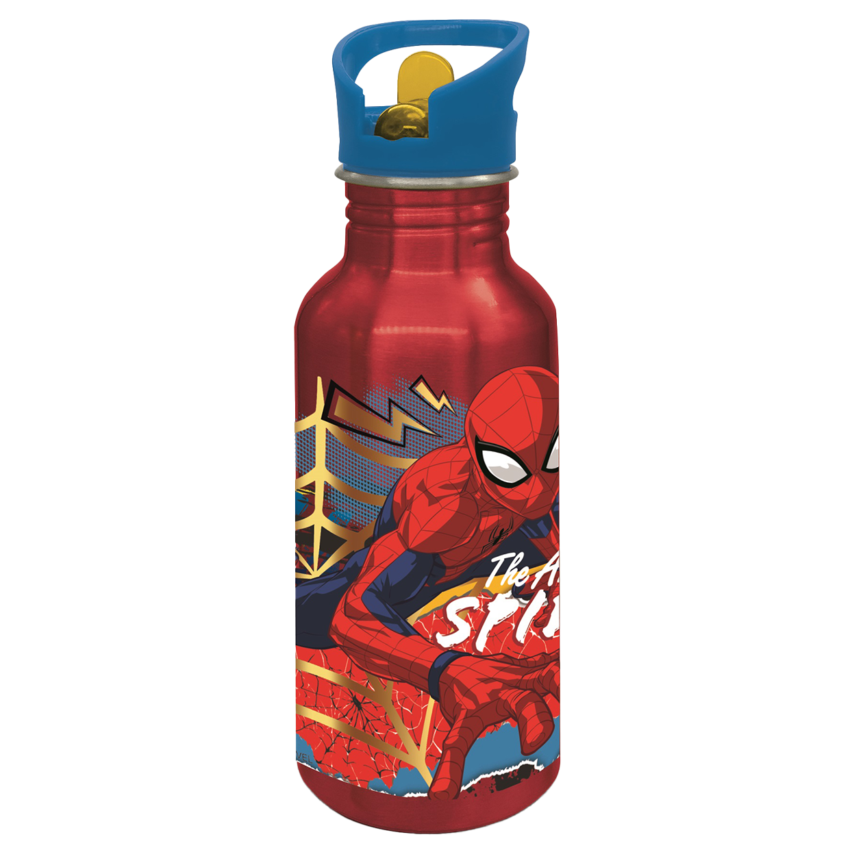 Stor - SPIDERMAN ALU flaske sipper - 545 ml