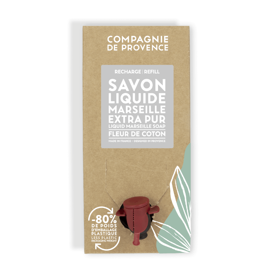 Compagnie de Provence Liquid Marseille Soap Refill Cotton Flower - 3000 ml