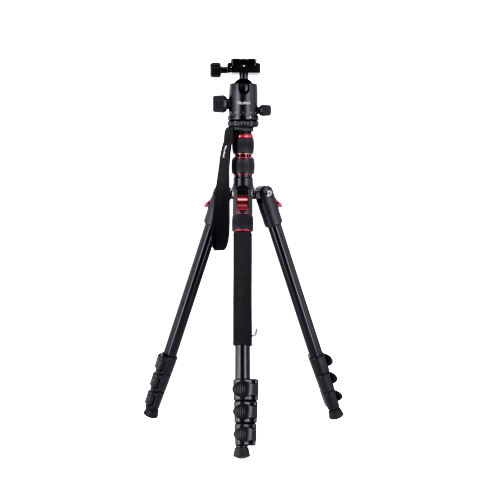 Rollei - Compact Traveler No. 2 Statyw - Aluminium - Długość po złożeniu 43,5 cm, minimalna wysokość 44 cm, maksymalna wysokość 180 cm